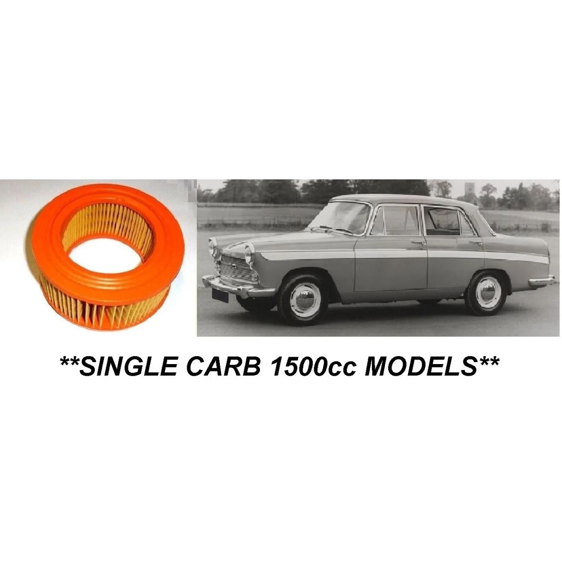AIR FILTER x1 (Morris Oxford) (Ser.5) (1500cc Only) (1959- 61)